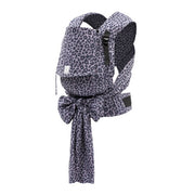 Stokke Limas Carrier Plus, Leopard Lilac - Version 2023 (OCS) - Porte-bébé à demi-boucle - Trois positions de portage - Convient aux bébés de 1 mois/4 kg à 18 kg