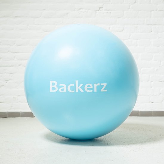 Backerz Yoga Bal - Ballon intérieur en PVC pour ballons de yoga Ella - Anti-éclatement - Bleu clair