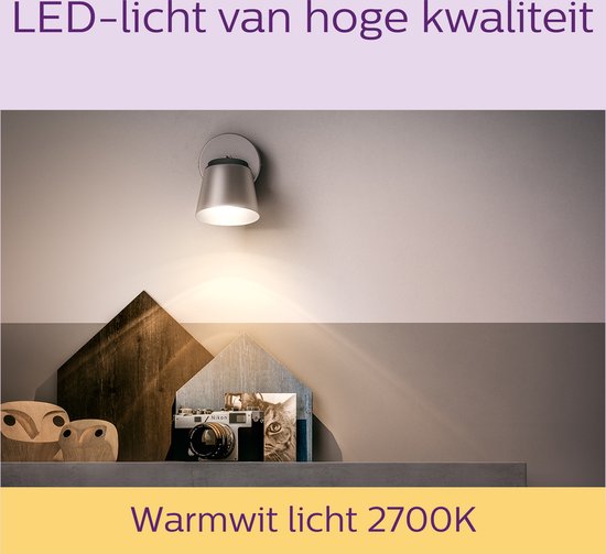 Spot LED Philips - 35 W - GU10 - Lumière blanc chaud - 3 pièces
