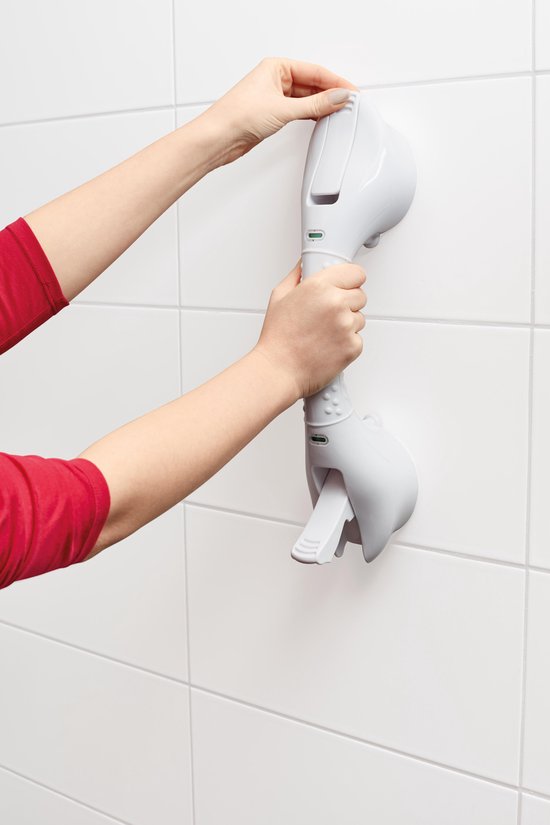 VITILITY Quick Mobile Rail - Barre d'appui murale - Ventouses - Barre d'appui pour toilettes - Barre d'appui murale pour salle de bains - Poignée de douche