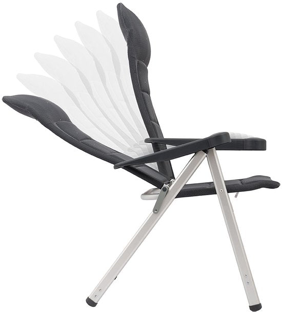 Crespo - Chaise de stand - M - AL/237 - Deluxe - Gris foncé