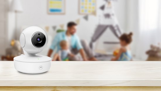 Babyphone Motorola Nursery avec caméra - Baby Monitor VM 55 - Caméra pour bébé avec écran couleur, communication bidirectionnelle et vision nocturne infrarouge - Portée de 300 m - Zoom, inclinaison et rotation