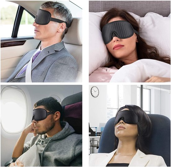 Masque de sommeil Northwall Luxe - 100% dépoussiéré - Mousse à mémoire 3D