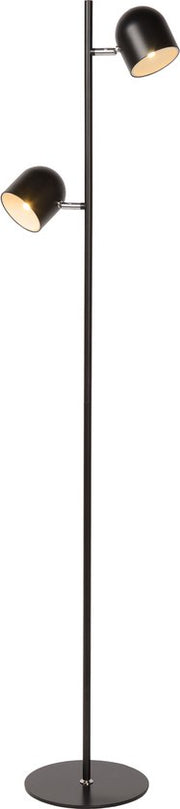 Lucide SKANSKA - Lampadaire - LED 3 StepDim - 2x5 W 3000 K - Noir