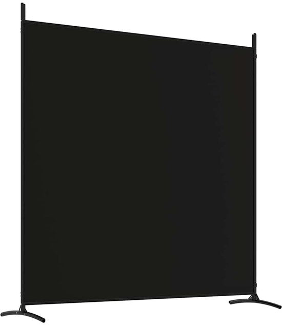 vidaXL - Paravent - avec - 4 - panneaux - 698 x 180 - cm - tissu - noir