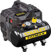 Compresseur professionnel Stanley Fatmax, compresseur d'air sans huile, silencieux, horizontal, 1 ch, 8 bar, cuve 6 L