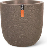 Capi Europe - Pot de fleurs Bol Clay NL - 35 x 34 - Taupe chaud - Pot de fleurs pour l'intérieur et l'extérieur - Garantie à vie - Résistant aux chocs - 100 % recyclable - Fabrication neutre en CO₂ - KWTC932
