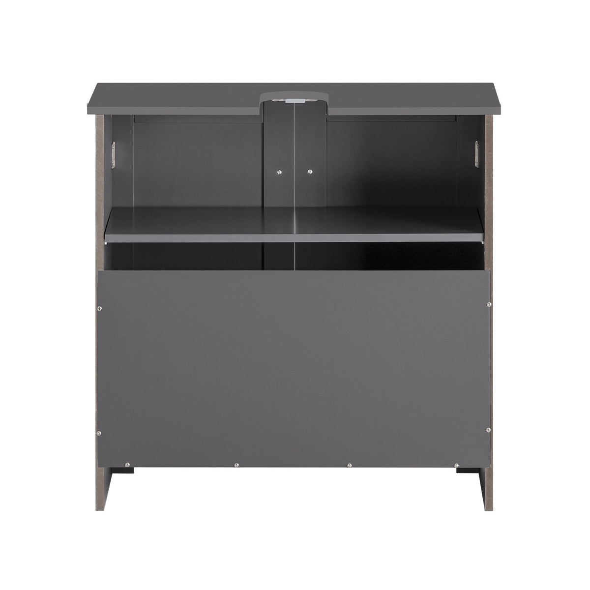 SoBuy Meuble de rangement à 2 niveaux - 60 X 29 X 60cm - gris