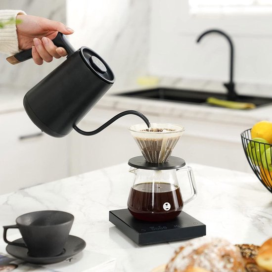 Bouilloire électrique Timemore Fish Smart, 0,6 l, 1 000 W, noire