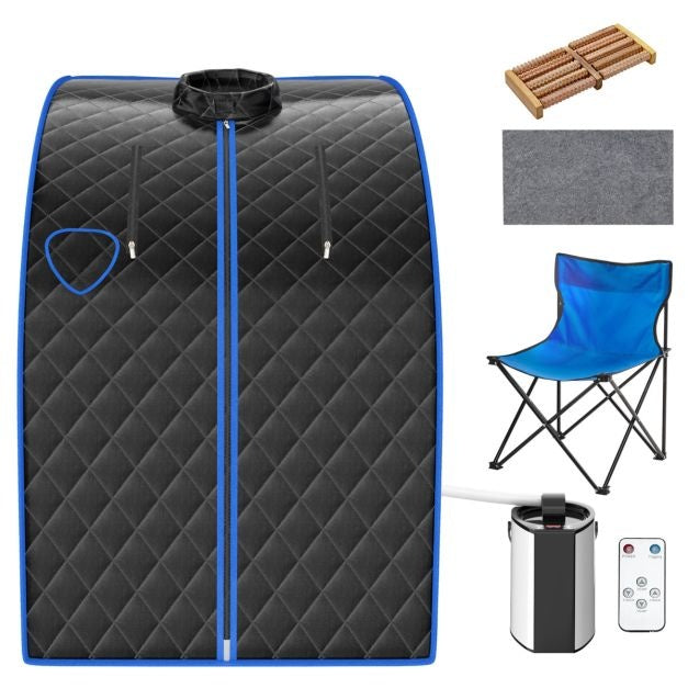 Coast sauna vapeur portable 3L - 78 x 87 x 101 cm - noir