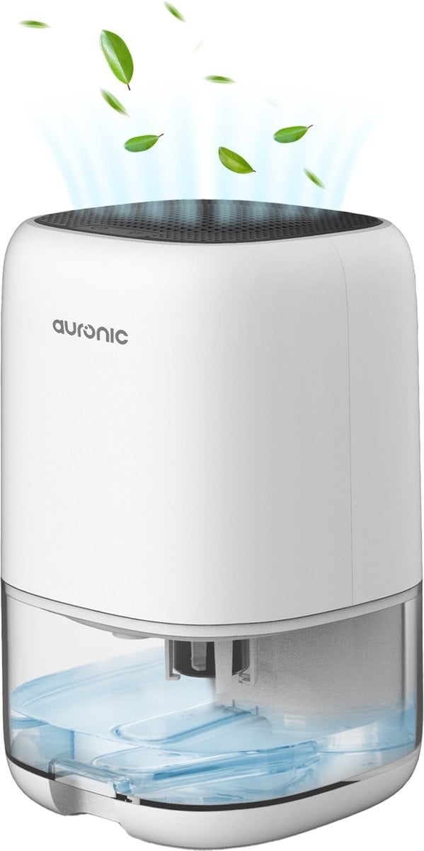 Déshumidificateur - Auronic - Jusqu'à 450ml par jour - LED - Convient salon, chambre et salle de bain - Blanc