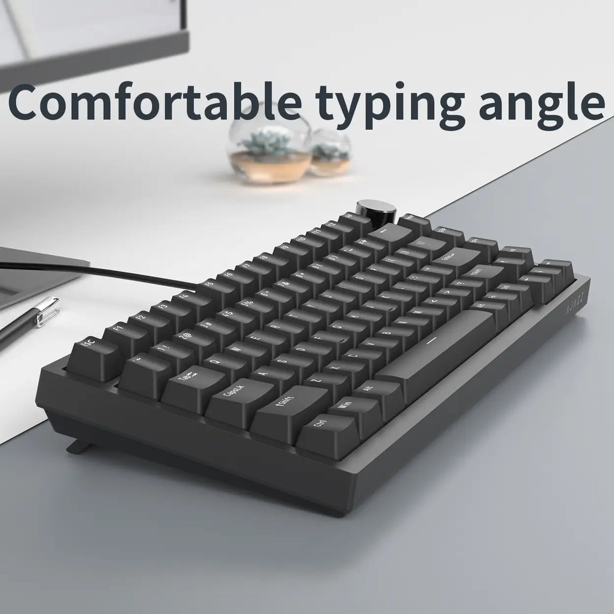 Clavier mécanique AJAZZ AK820 - 75 % - QWERTY américain - Noir