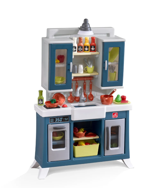 Cuisine jouet Step2 Modern Farmhouse - Bleu/Blanc/Gris - 76,2 x 121,9 cm