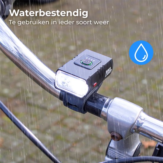 Nuvance Bicycle Light - Eclairage vélo - 6 étapes - 1000 Lumen - Eclairage vélo - Eclairage avant - Eclairage arrière - USB rechargeable