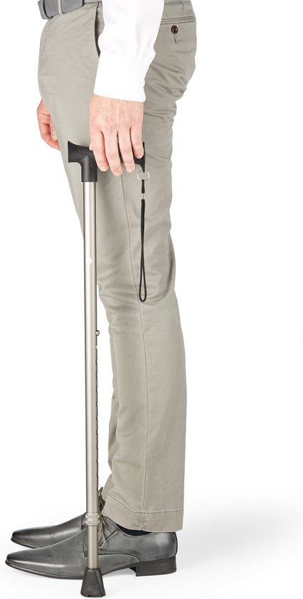 Canne VITILITY - Anthracite - Réglable - Ergonomique - Canne de marche