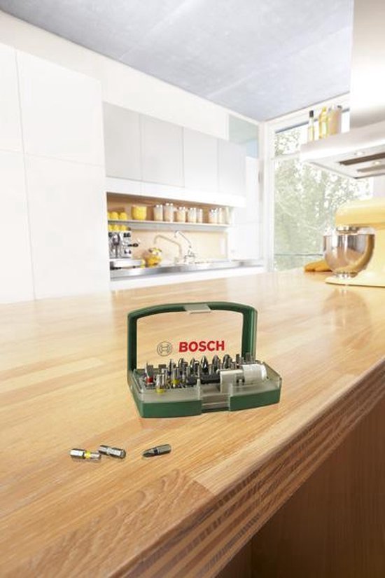 Jeu d'embouts de vis Bosch avec code couleur - 32 pièces
