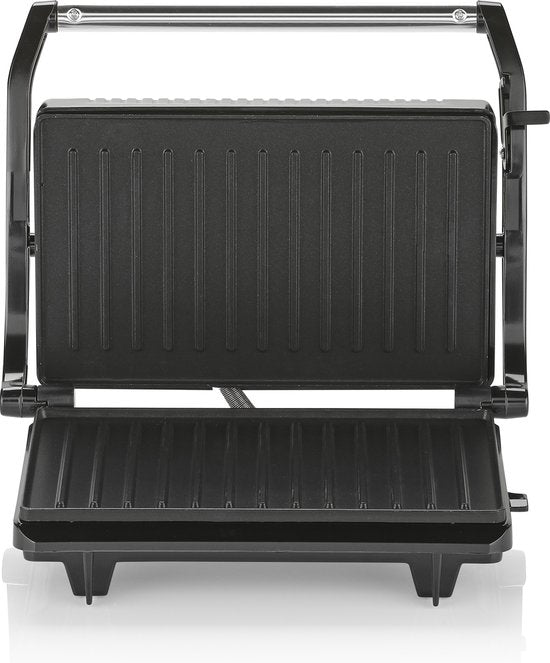 Grill de table Tristar - GR-2846 - 700 W - Appareil à croque-monsieur - Surface de cuisson 22,5 x 14 cm - Aluminium