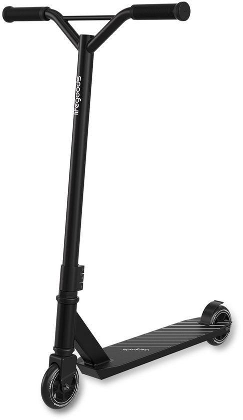 LifeGoods Stuntstep Fly Pro - 6+ Years - Marchepied pour enfants - Garçons/Filles - 100mm - 100KG - Noir