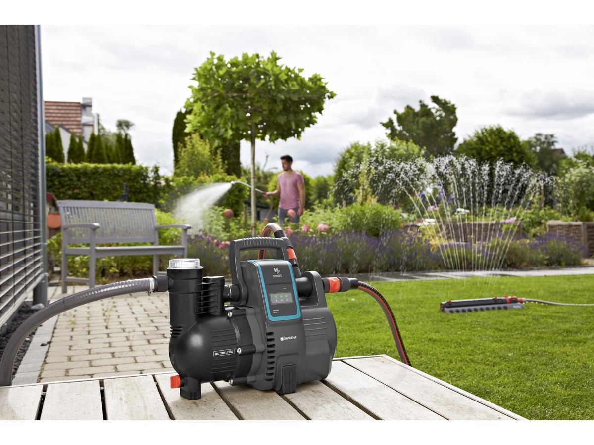 Pompe de surpression intelligente Gardena Smart - Pompe de surpression intelligente - 5 000 litres par heure - 47 x 26 x 34 cm