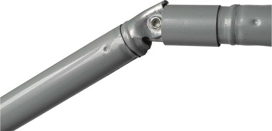 Bo-Camp - Parasol - À bras articulé - Ø 165 cm - Gris