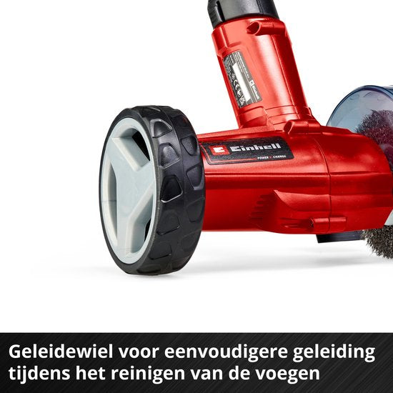 Nettoyeur de joints sans fil Einhell GE-CC 18 Li Solo - Power X-Change - 18 V/Li-ion - 1 200 tr/min - Diamètre de la brosse : 10 cm - Avec brosse en acier et en nylon - Batterie et chargeur non inclus