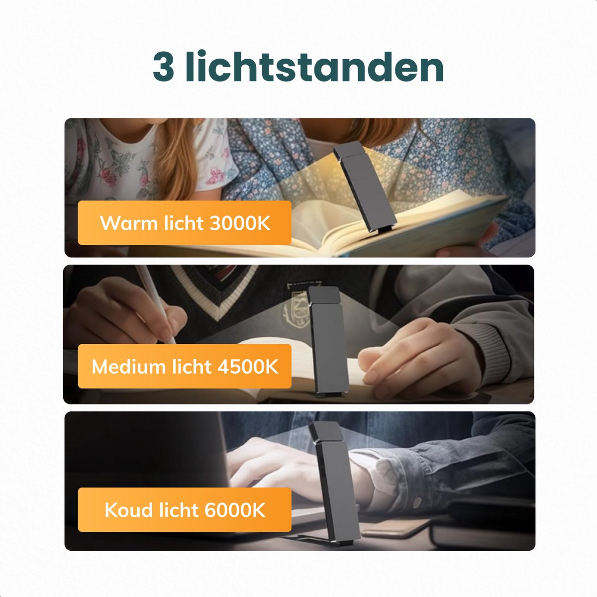 Skoov Liseuse LED avec clip - noir - 3,6 x 1,4 x 11,5 cm - 80 heures de plaisir de lecture - dimmable - rechargeable par USB-C
