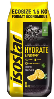 Isostar Hydrate & Perform, boisson sportive isotonique en poudre - Citron - 1,5 kg