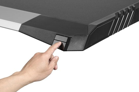 Bureau gaming - avec éclairage LED - 130 cm de large
