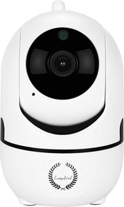 Fuegobird Indoor IP Camera - 1080P - Caméra de sécurité - Caméra pour animaux - Caméra pour bébés - Compatible avec 2.4G/5G WIFI - Détection de mouvement et de son - Fonctionne avec l'application - Blanc