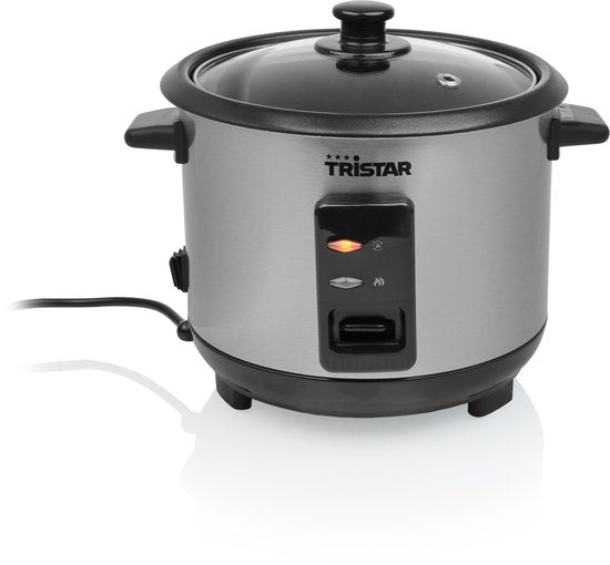 Cuiseur à riz Tristar 1 L - RK-6146 - 4 à 6 personnes - Protection contre la cuisson à sec, fonction de maintien au chaud - Cuve amovible