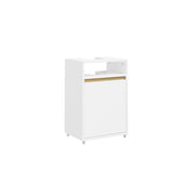 Meuble sous-vasque SoBuy à 1 porte - Blanc - 40 x 36 x 60 cm - Avec compartiment ouvert, style moderne