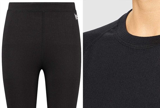Heat Essentials - Sous-vêtements thermiques pour femmes - Leggings thermiques pour femmes - Noir - M - Vêtements thermiques pour femmes - Pantalons thermiques pour femmes - Leggings thermiques - Pantalons thermiques pour femmes