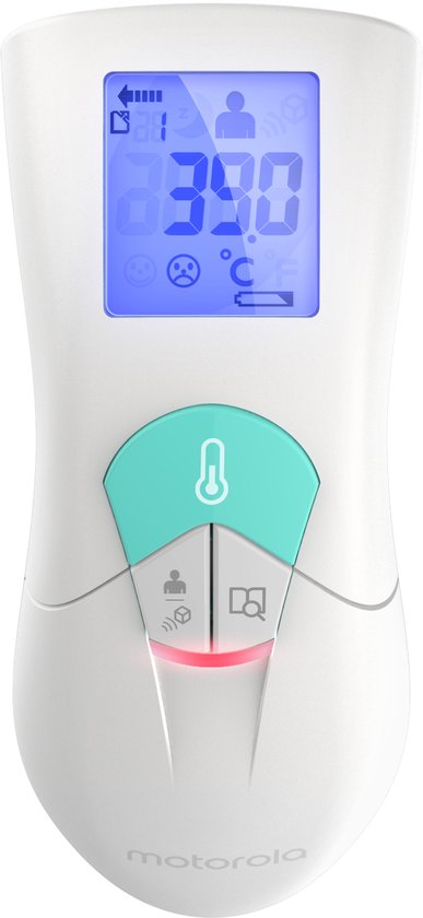 Thermomètre Motorola MBP66NT - sans contact - hygiénique - ininterrompu - également pour les liquides et les aliments