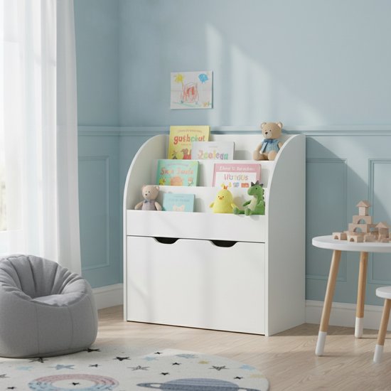 VDD - Petite armoire suspendue - Commode - Armoire à compartiments - Armoire - Bibliothèque - Blanche - Avec tiroirs