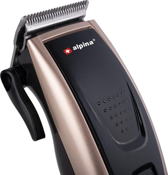 alpina Set de tondeuses Tondeuse à cheveux - Tondeuse à barbe - 4 peignes - 8 accessoires
