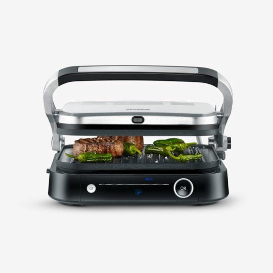 Grill de table Severin KG2395 SEVINI Pro - 7 programmes automatiques - Revêtement antiadhésif - jusqu'à 230 °C