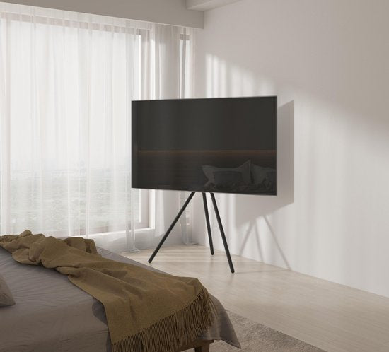 Support trépied TV chevalet de peintre, 134 cm de haut
