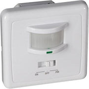 Perel Détecteur de mouvement, PIR, portée de 9 m, angle de détection de 160°, IP20, utilisation intérieure, encastré, blanc