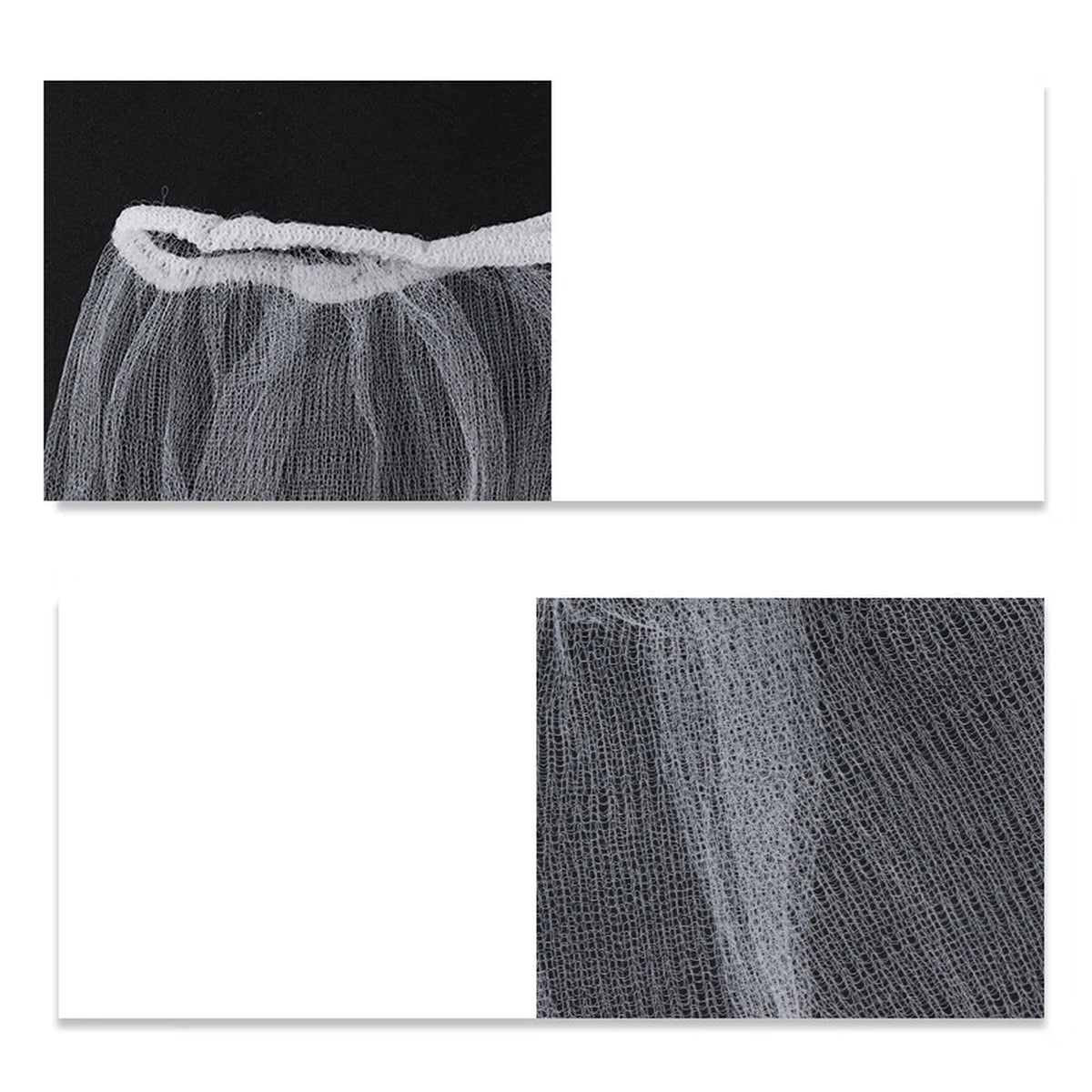 Filtres d'évacuation d'évier BJ - Lot de 500 pièces - Blanc - Polyester - 10 x 10 cm