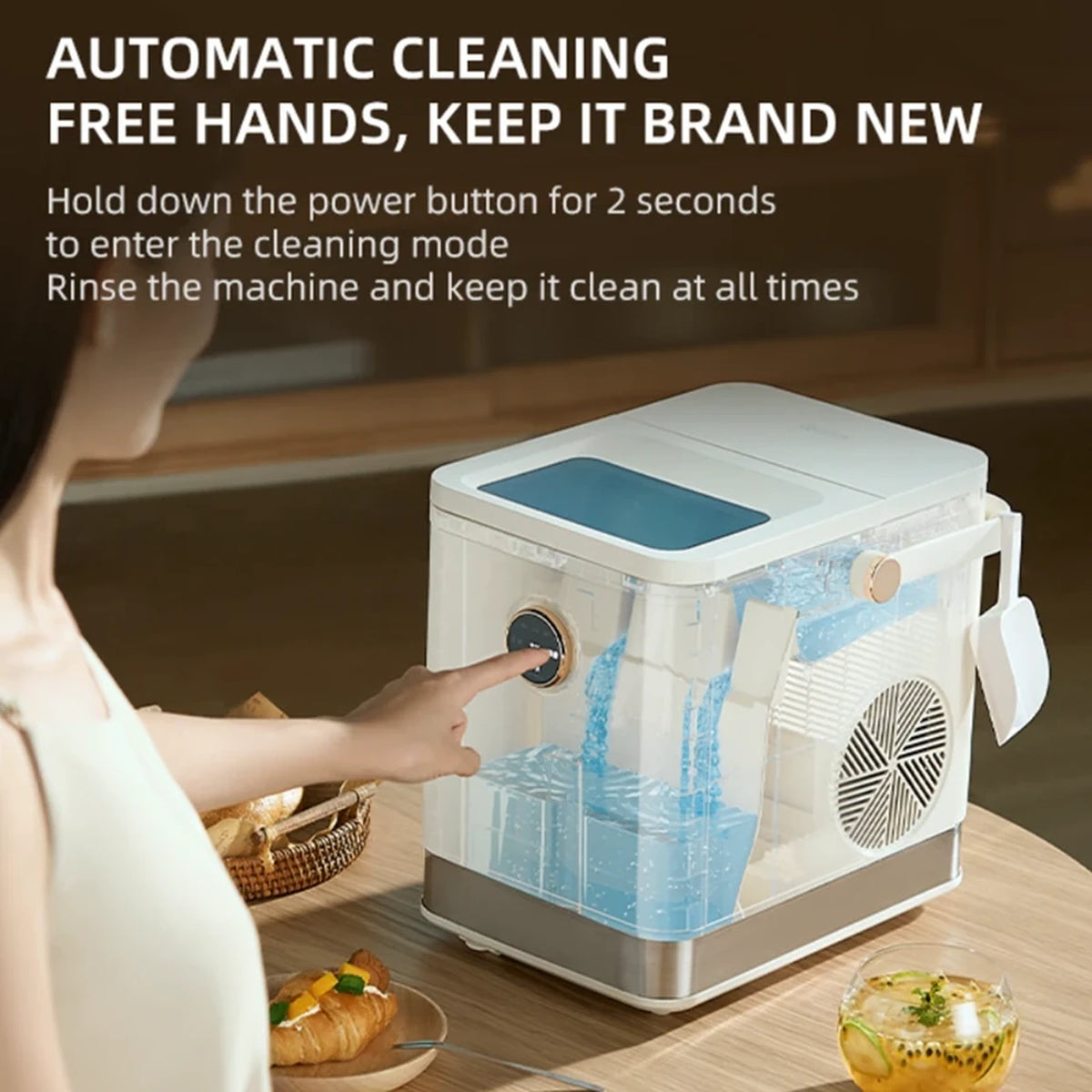 Machine à glaçons KASJ Q1 : 15 kg par jour - 1,5 litre