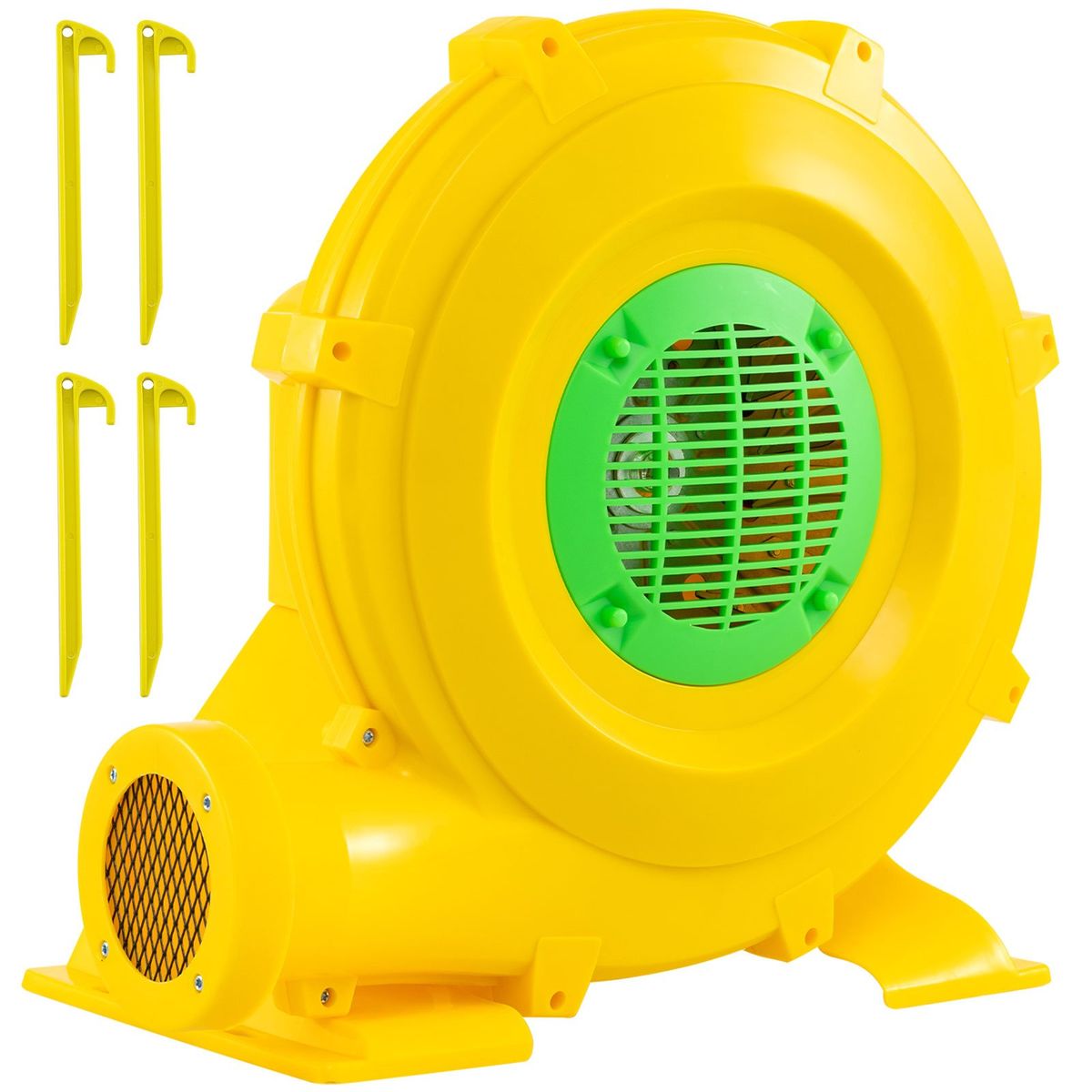 Souffleur Coast - modèle portable - puissance de 850 W - avec poignée et piquets de fixation - jaune