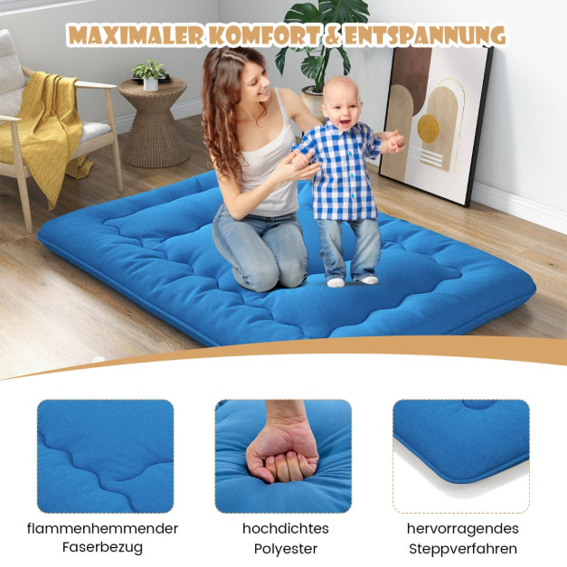 Tapis de sol Coast - Microfibre & polyester - 200 x 90 x 10cm - Bleu