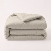 HappyBed Couette sans housse 240 x 220 - Couette d'été lavable - Couette imprimée sans housse - Couette sans housse - Lits jumeaux - Taupe