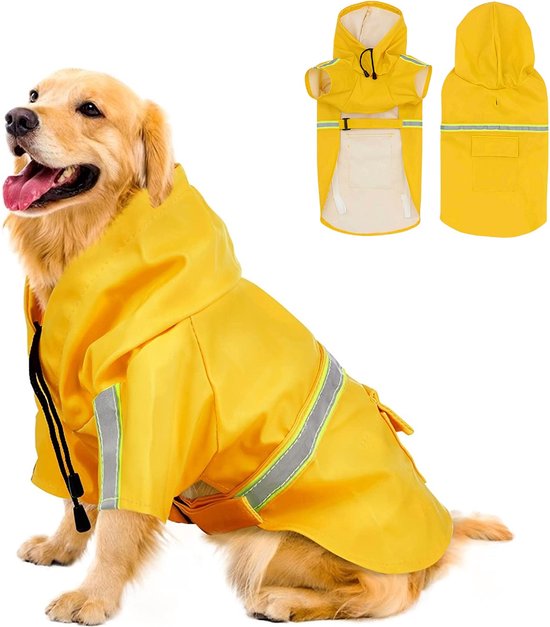 Dutchwide - Manteau pour chien - Imperméable pour chien - Jaune - Taille S