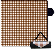 Couverture de pique-nique Fuegobird 200 x 200 cm – Imperméable, anti-sable et pliable – XXL – Marron