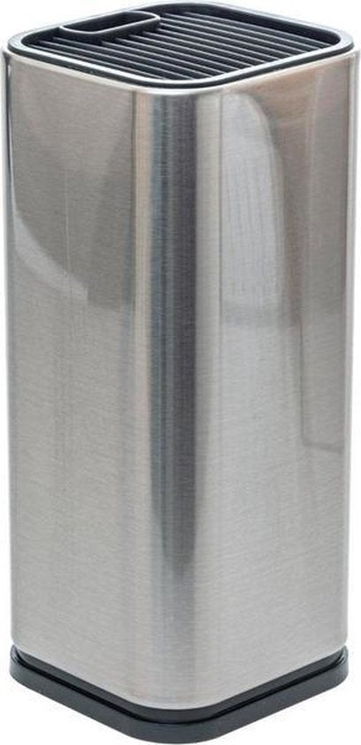 Bloc à couteaux en acier inoxydable, 5 couteaux + ciseaux | Set de couteaux en acier inoxydable, 6 pièces