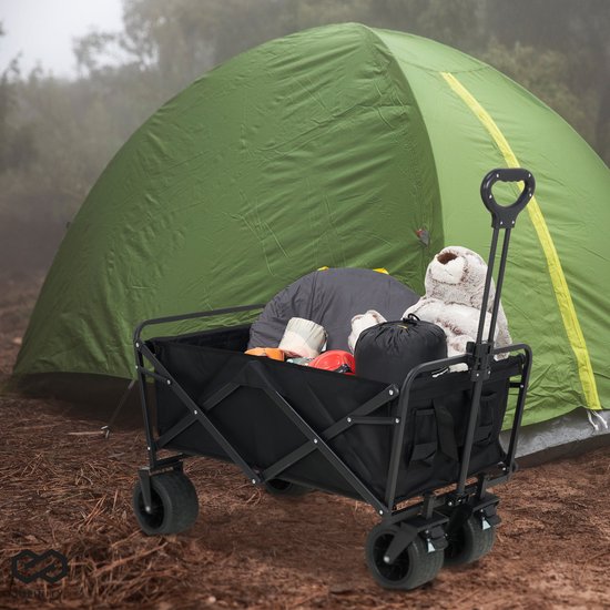 Infinity Goods Bolder Cart XL - pliable - capacité de charge de 180KG - roues pivotantes - 95 x 57 x 96 CM - réglable - noir