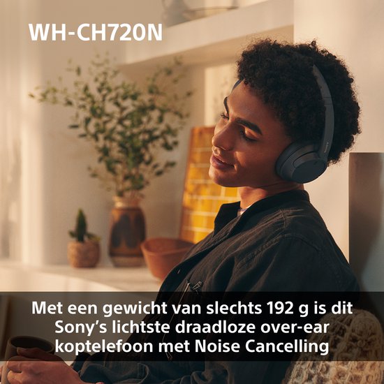 Sony WH-CH720N – Casque sans fil circum-auriculaire avec réduction de bruit - Rose