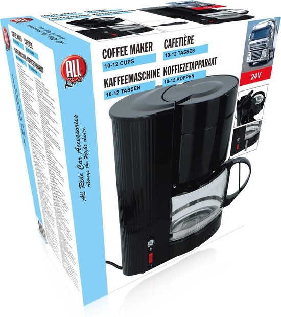 Cafetière de voyage All Ride - 24 volts - 1 litre - Café filtre - Noir