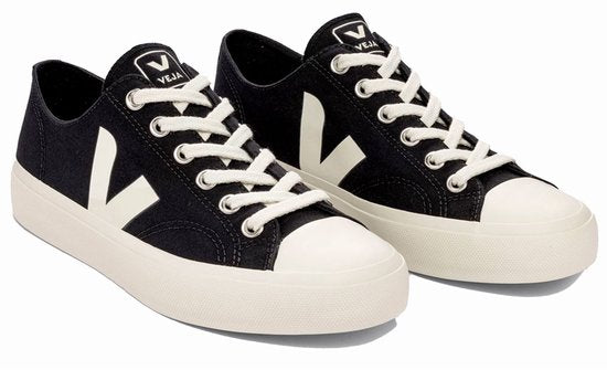Chaussures Veja Wata Ii Low en toile, noires, taille 45 (EU), pour homme